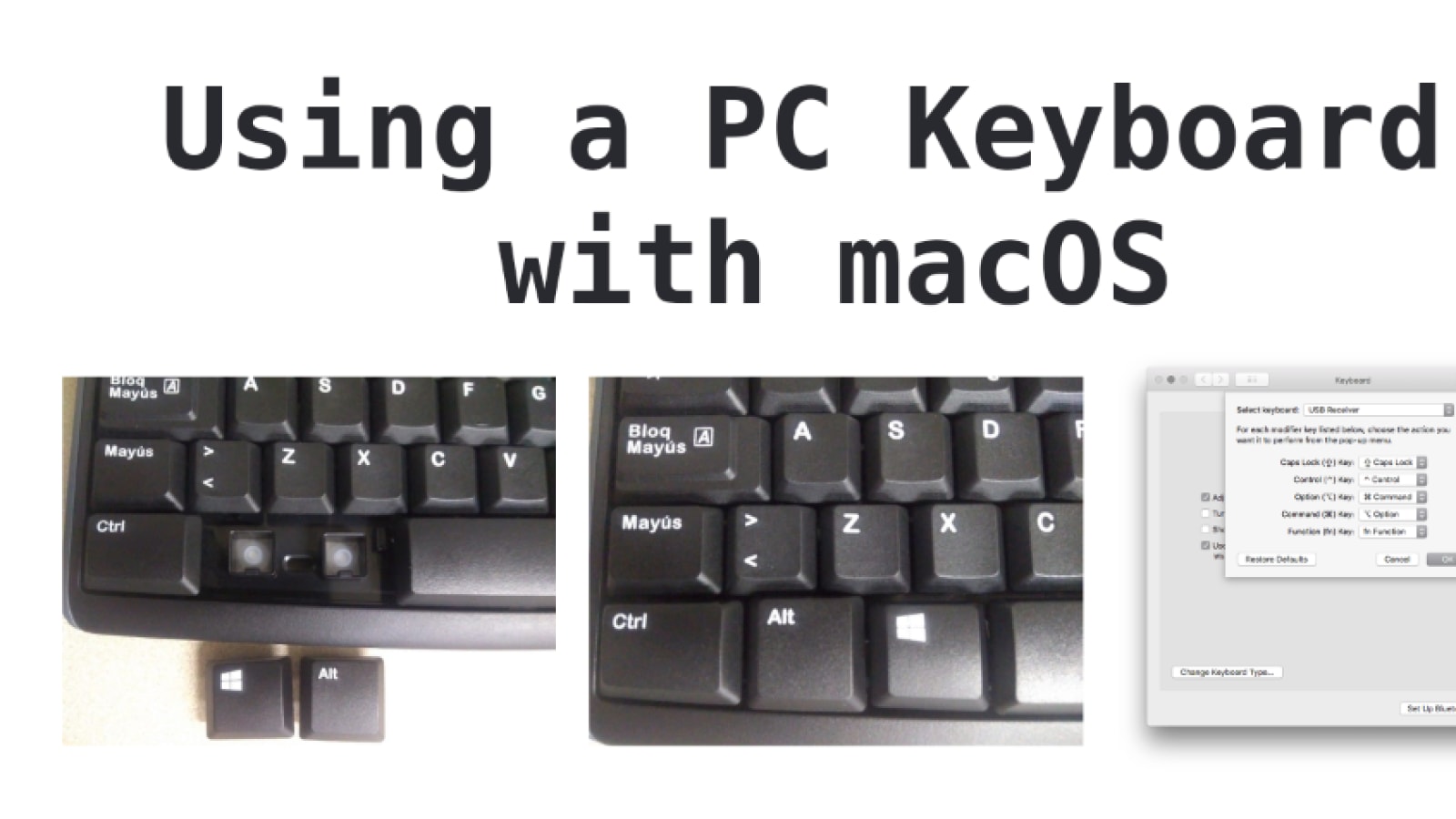 command on windows keyboard for mac